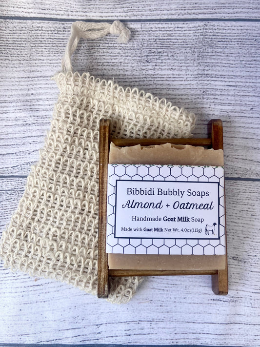 Almond and Oatmeal Goat Milk Bar Soap