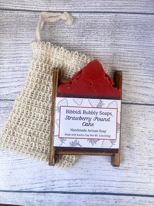 Strawberry Pound Cake Frosted Bar Soap