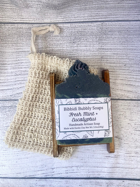 Fresh Mint and Eucalyptus Frosted Bar Soap Wholesale