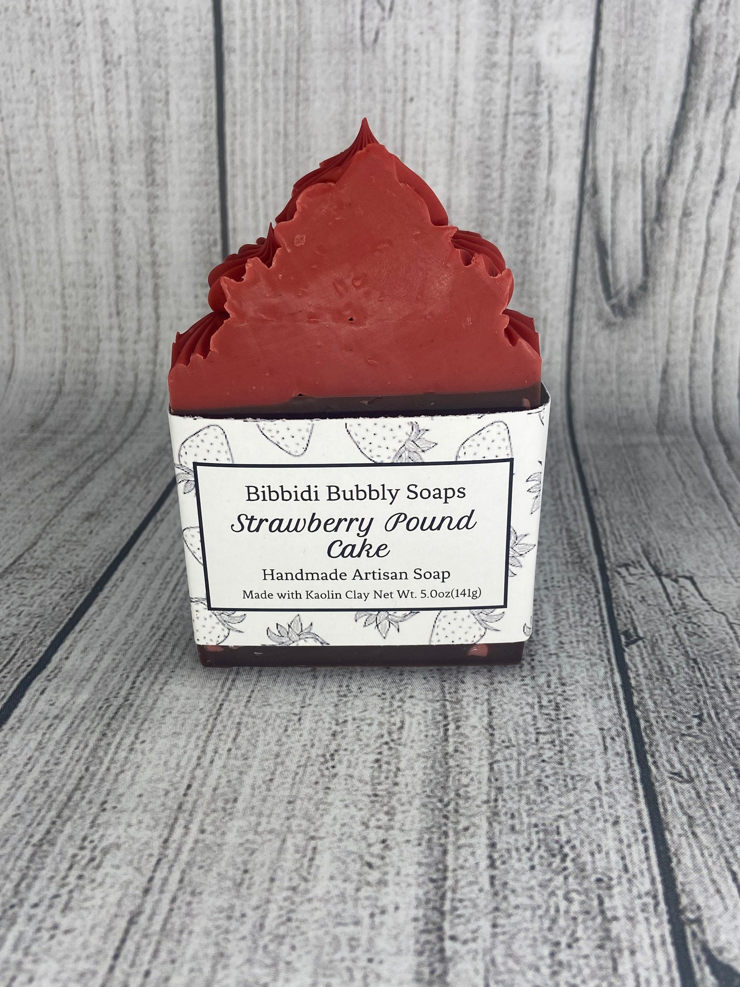 Strawberry Pound Cake Frosted Bar Soap