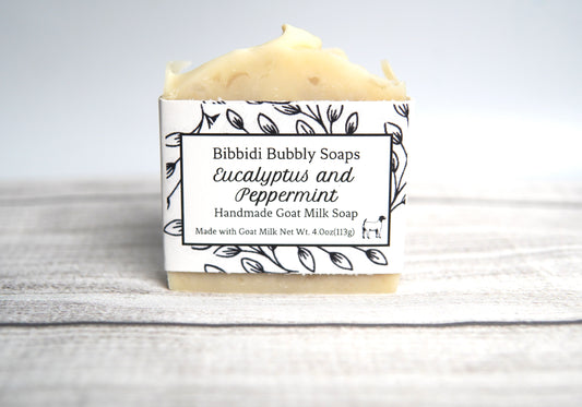 Peppermint + Eucalyptus Goat Milk Bar Sosp