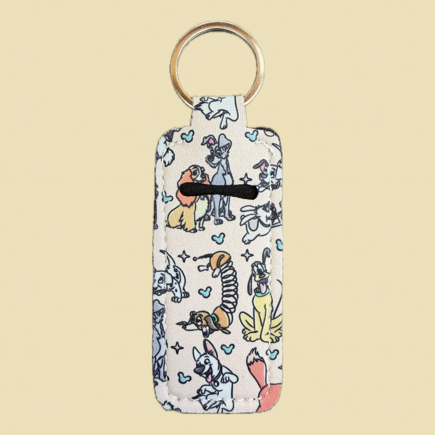 Magical Dogs Themed Lip Balm Holder Keychain