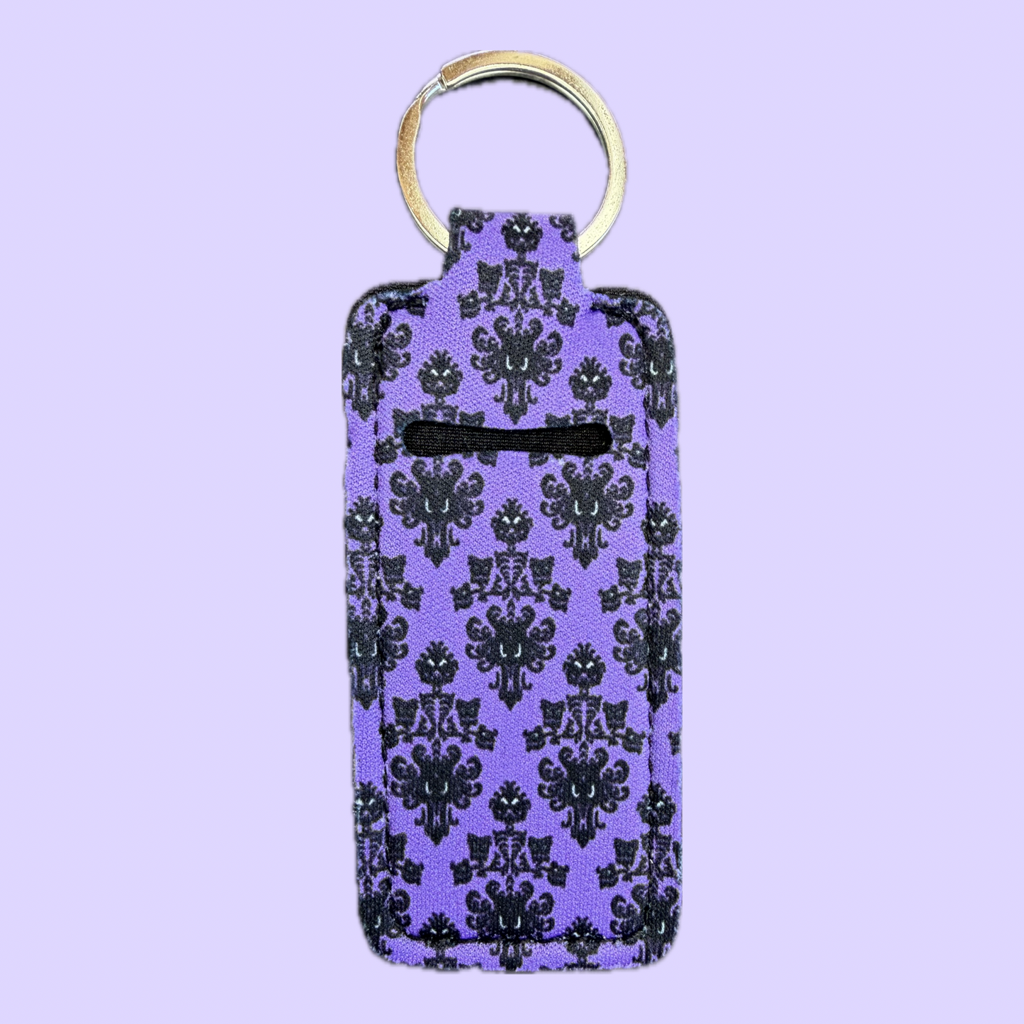 Ghost Host Themed Lip Balm Holder Keychain