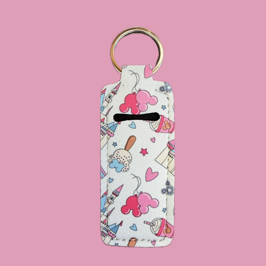 Mainstreet Sweets Themed Lip Balm Holder Keychain