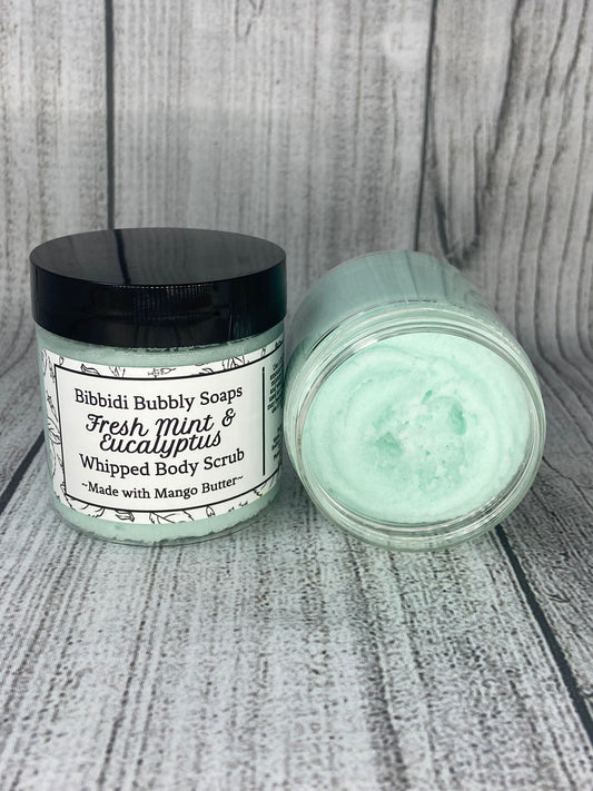 Fresh Mint + Eucalyptus Whipped Sugar Scrub