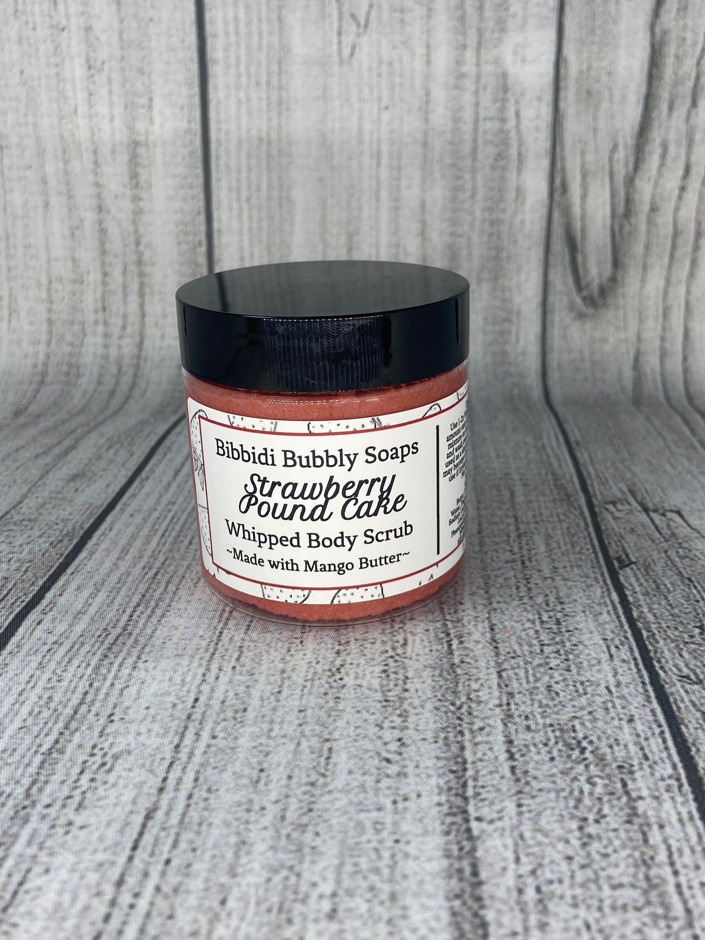 Strawberry Pound Cake Whipped Sugar Scrub