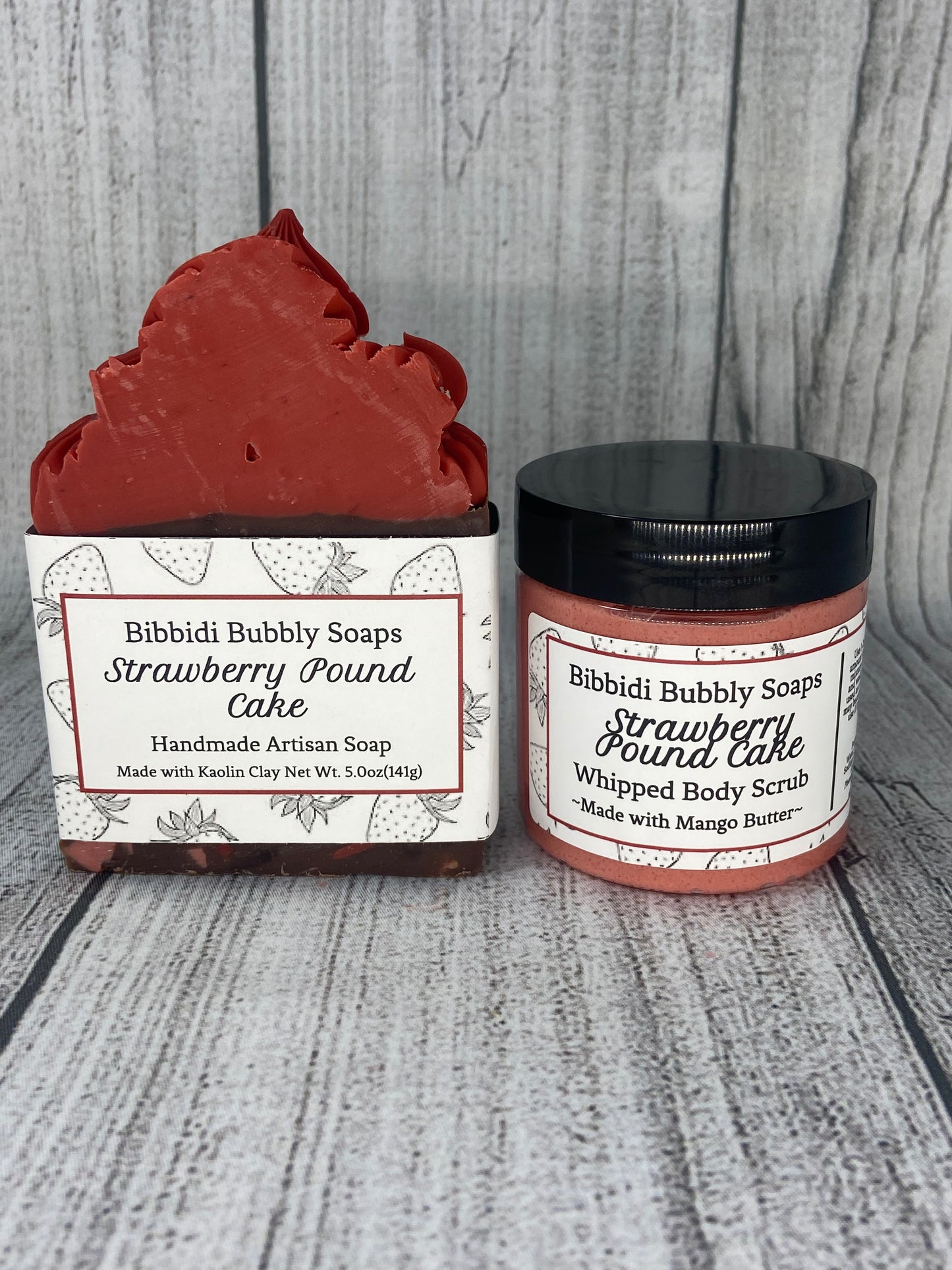 Strawberry Pound Cake Whipped Sugar Scrub