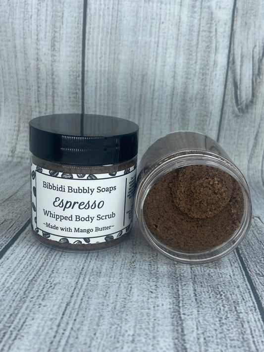 Espresso Whipped Sugar Scrub w/ Coffee Grounds